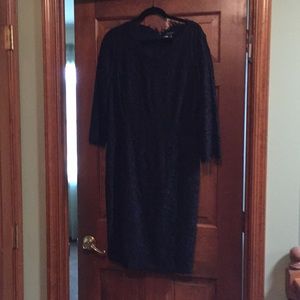 Navy blue lace dress